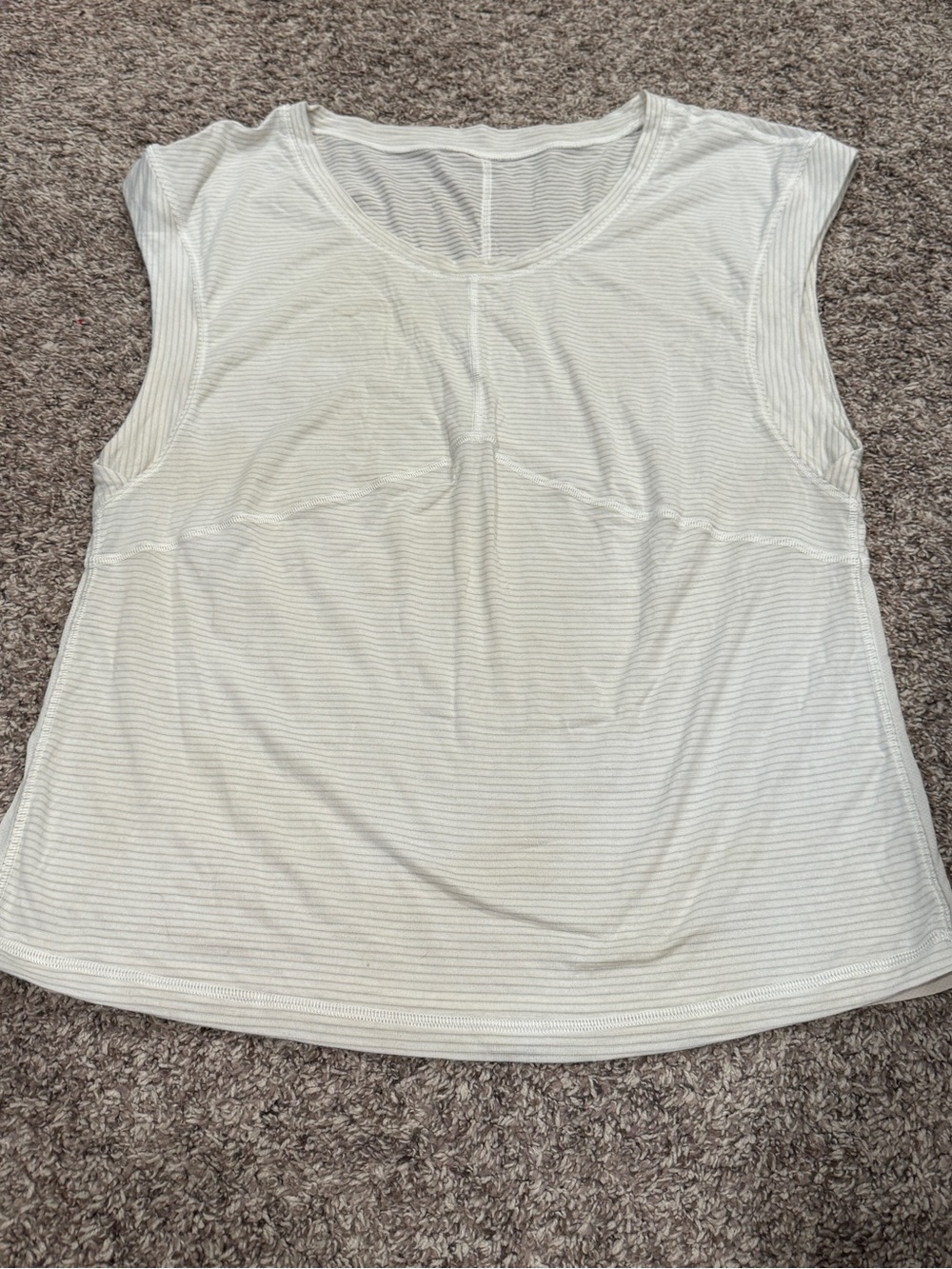 Lululemon white see through top!